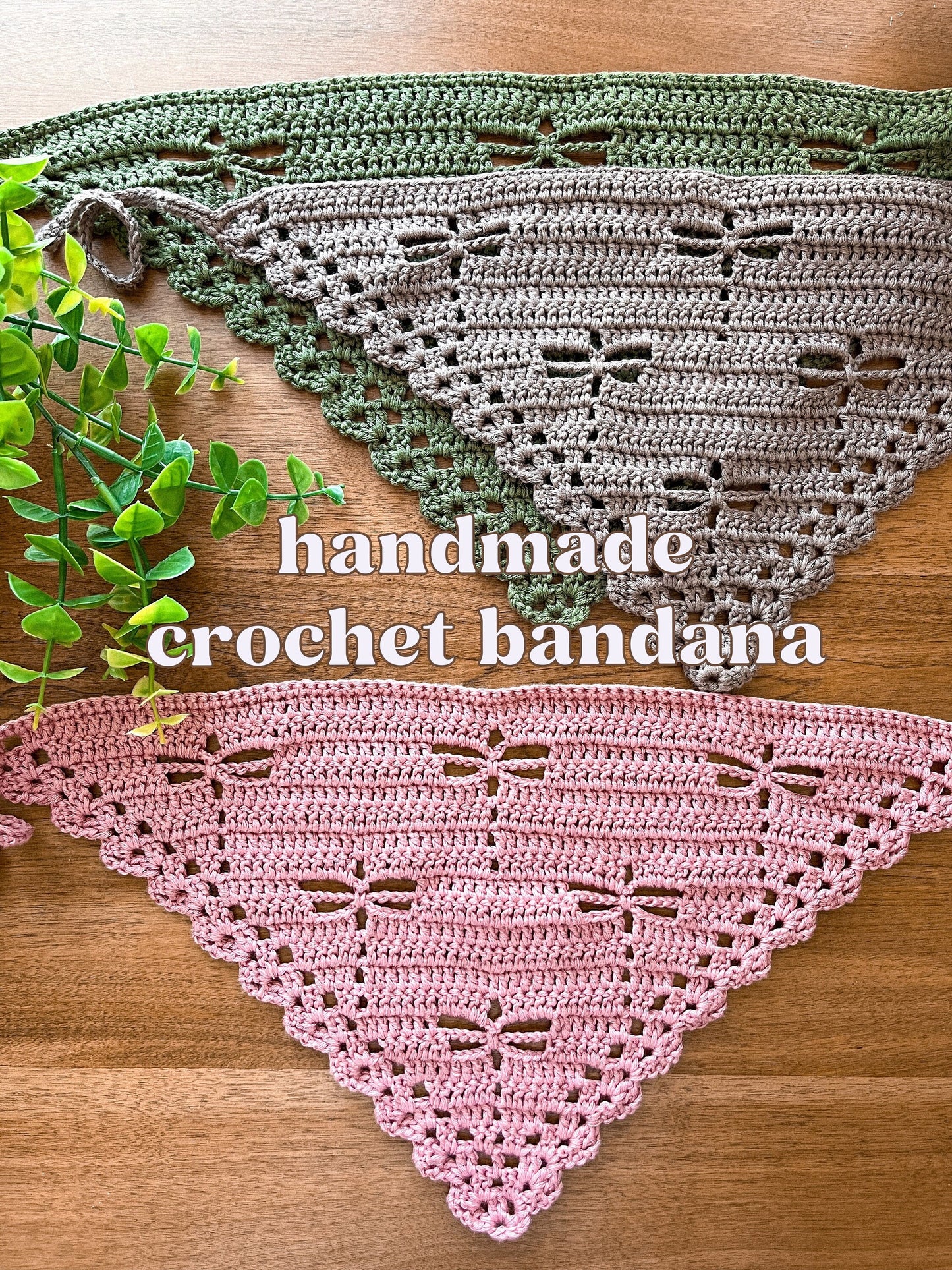 Dragonfly Crochet Bandana | Handmade to Order