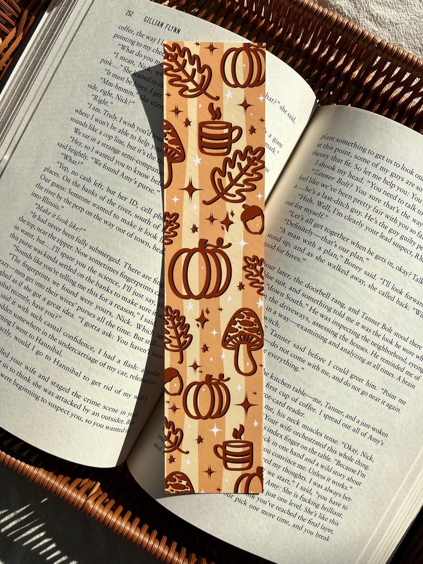 Cozy Fall Bookmark | Autumn Pumpkin Bookmark