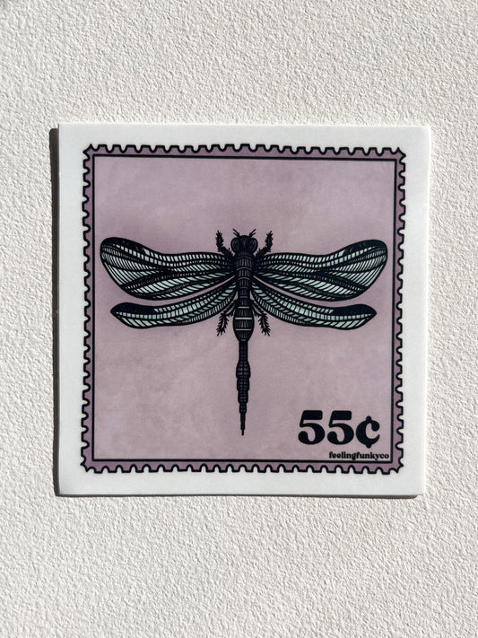 Dragonfly Stamp Sticker | Angel Number Sticker