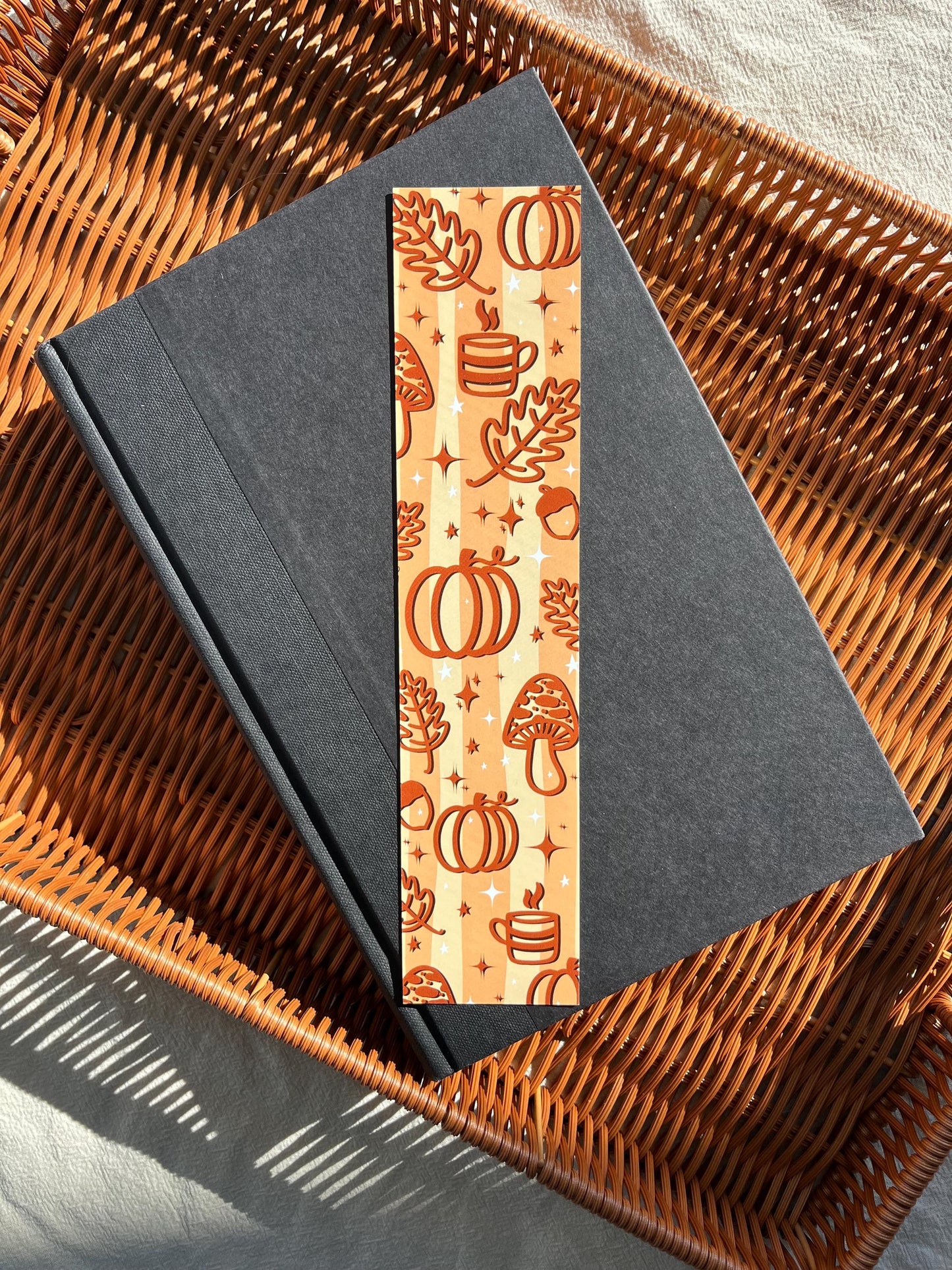 Cozy Fall Bookmark | Autumn Pumpkin Bookmark