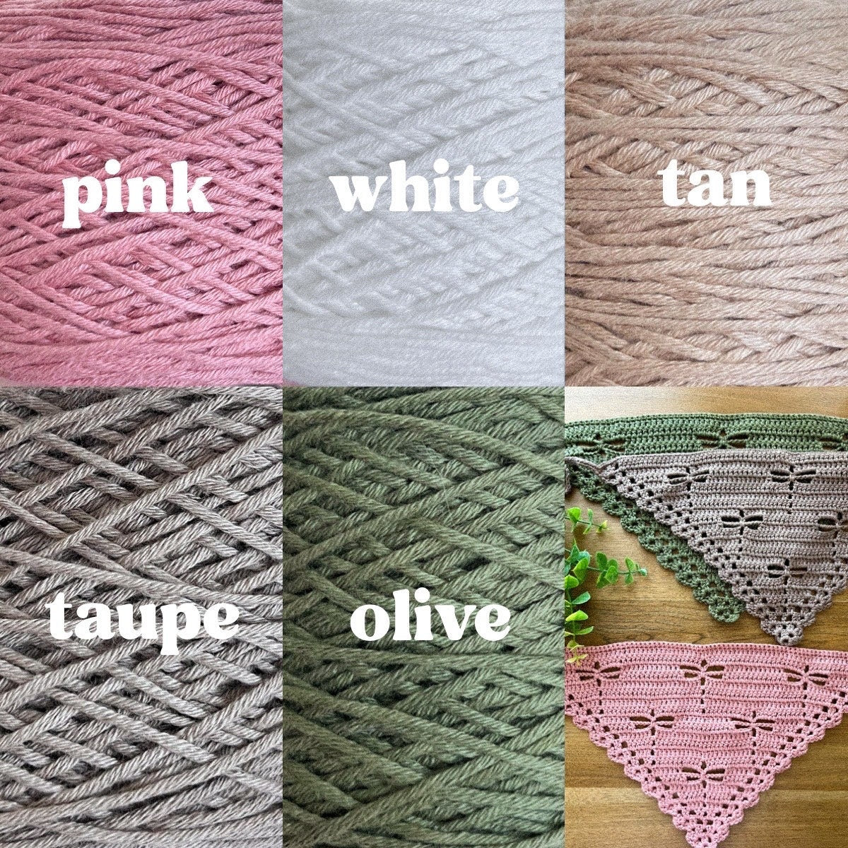 Dragonfly Crochet Bandana | Handmade to Order