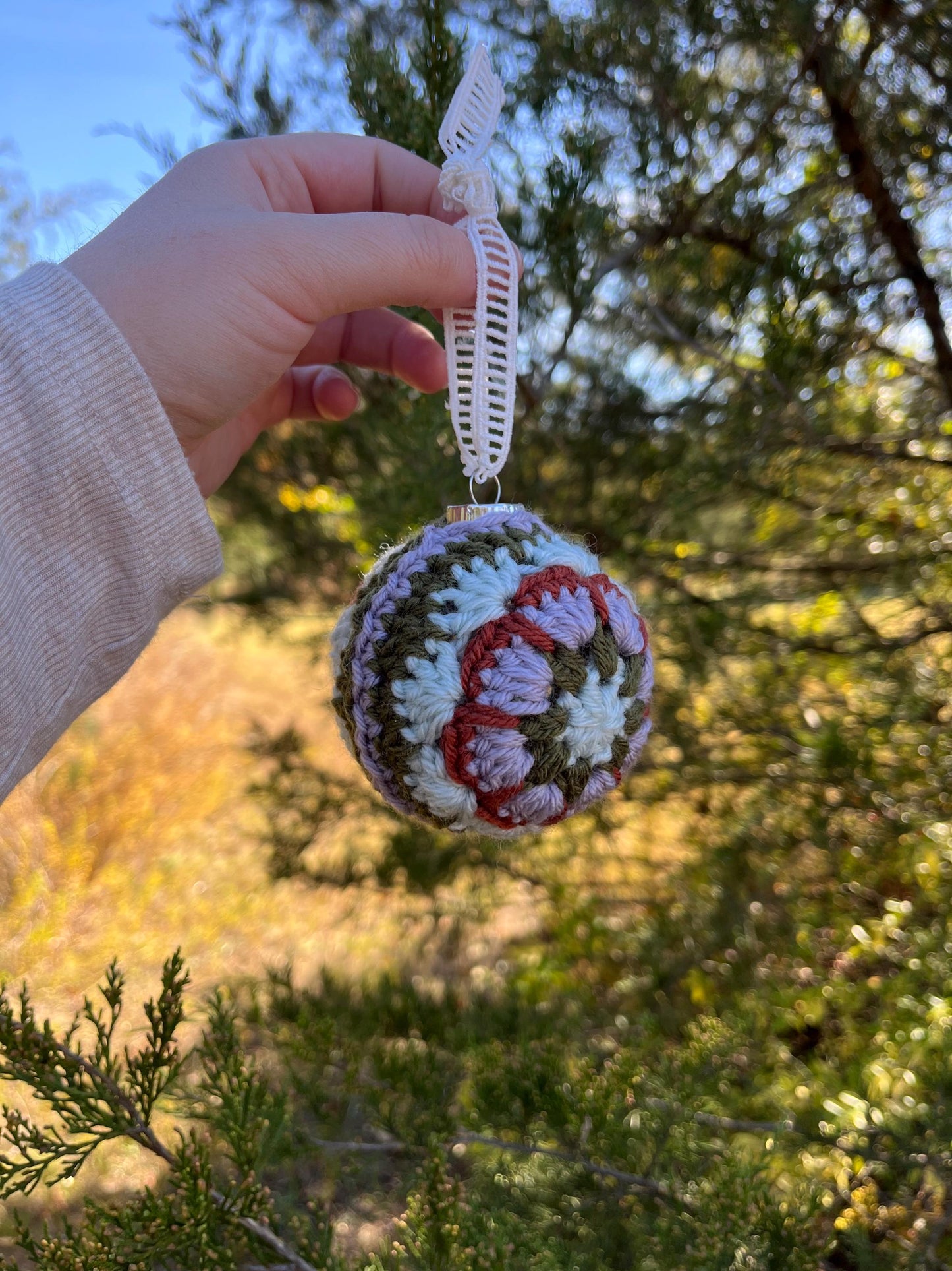 Crochet Ornament Pattern | Granny Pedal | Crochet Christmas Ornament Pattern