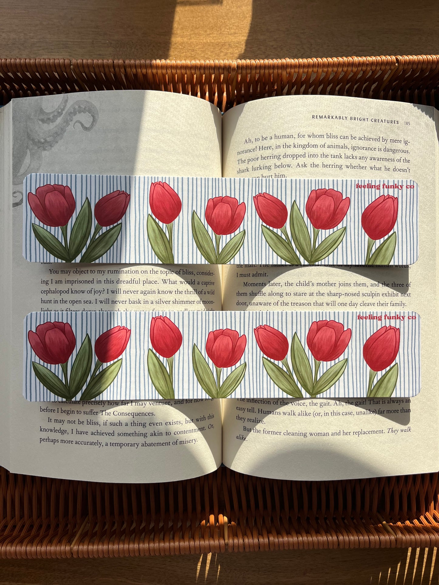 Tulip Striped Bookmark
