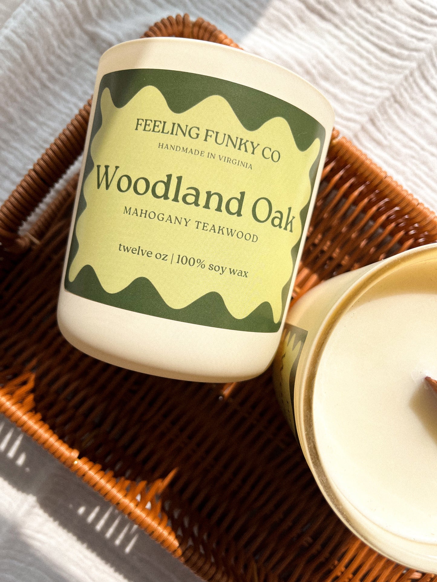 Woodland Oak Candle | 12 oz. | 100% Soy Wax Non-Toxic Candle