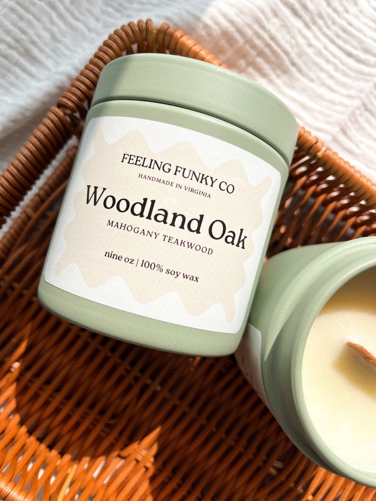 Woodland Oak Candle | 9 oz. | 100% Soy Wax Non-Toxic Candle