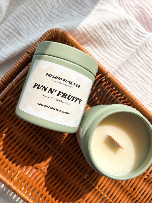 Fun n' Fruity Candle | 9 oz. | 100% Soy Wax Non-Toxic Candle
