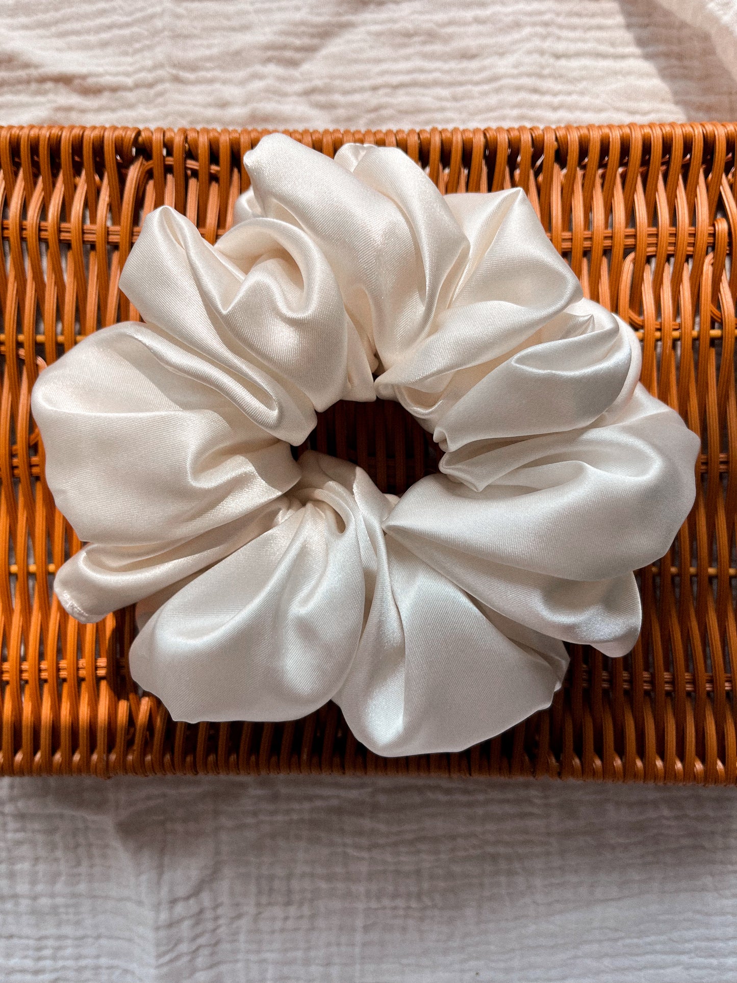 Hand Sewn Satin XL Scrunchie