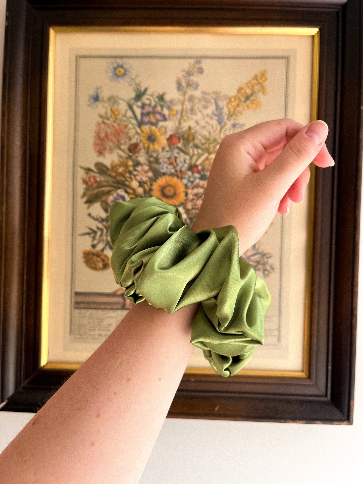 Hand Sewn Satin XL Scrunchie