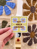 Hot Girls Crochet Sticker