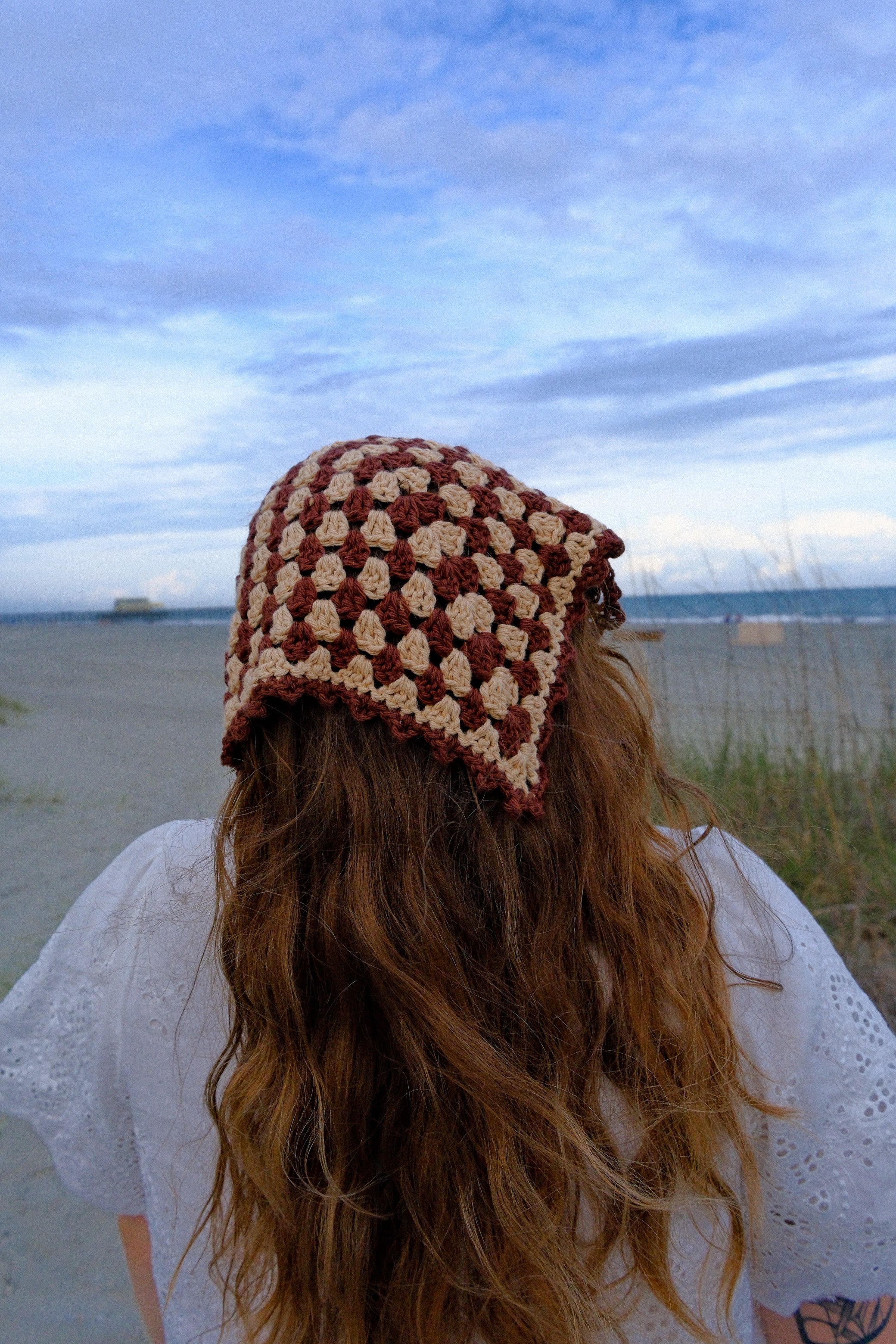 Handmade Granny Stitch Crochet Bandana | Custom & Made to Order