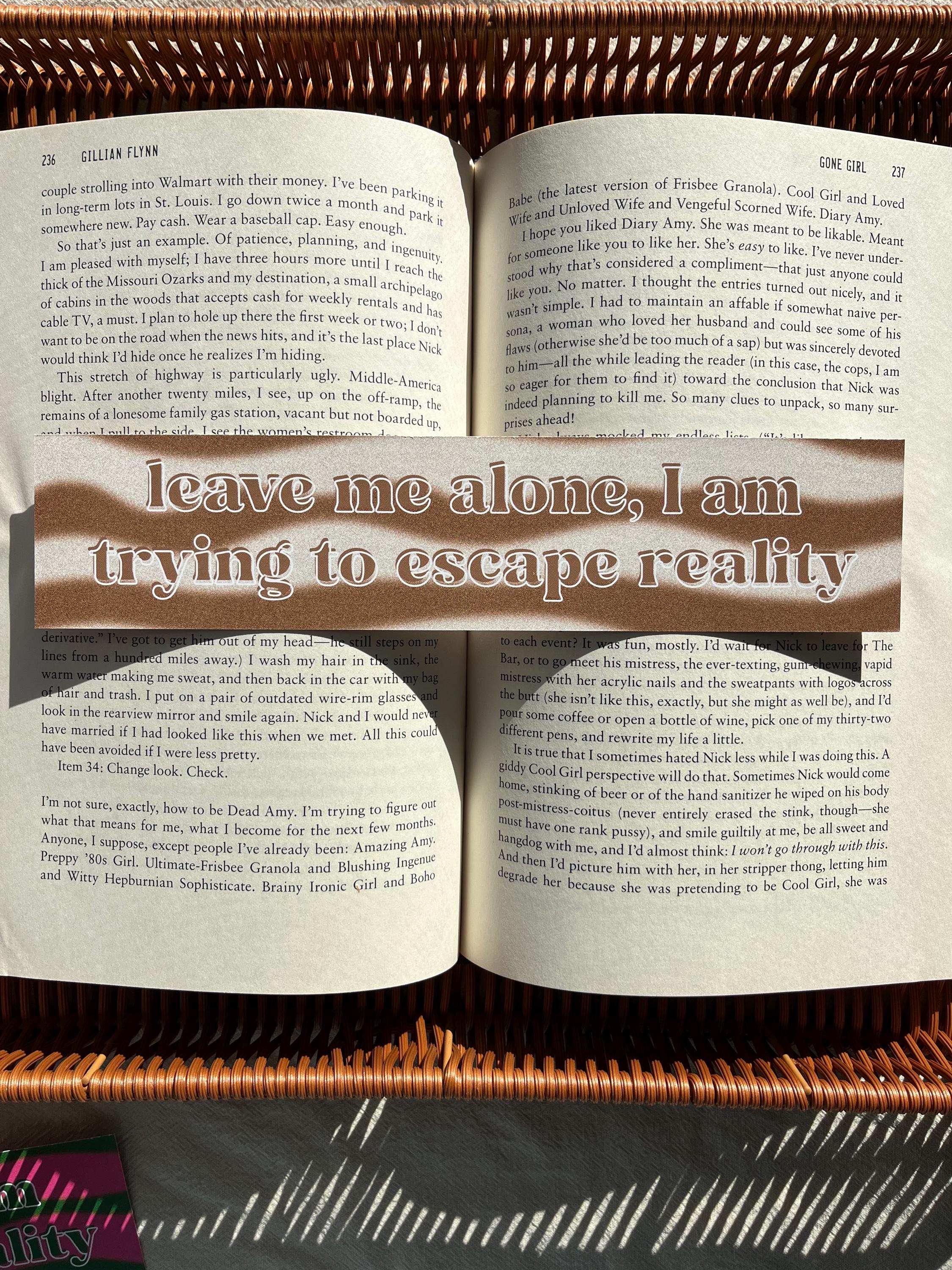 Leave Me Alone Bookmark