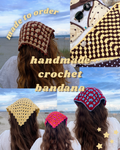 Handmade Granny Stitch Crochet Bandana | Custom & Made to Order