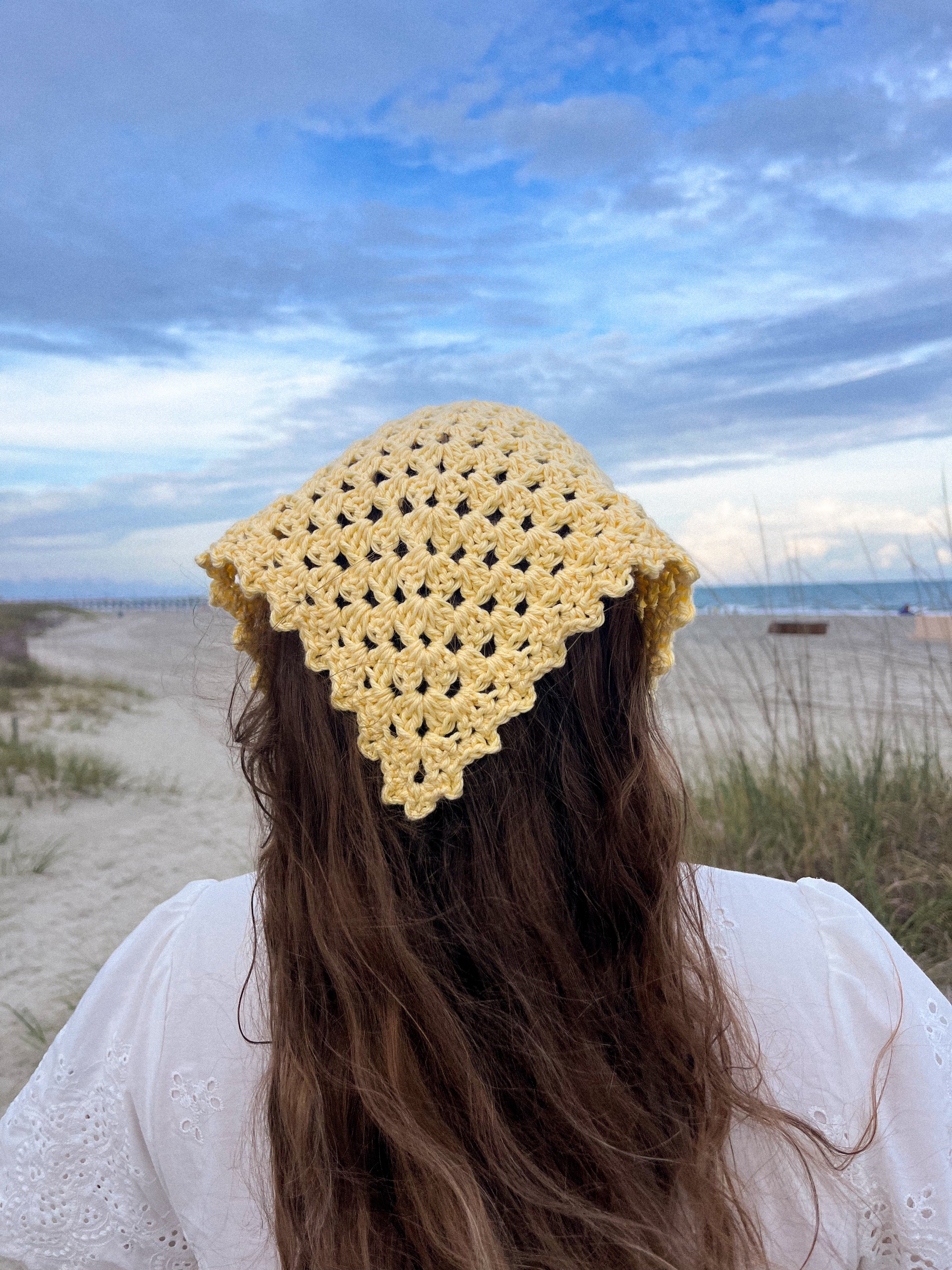 Handmade Granny Stitch Crochet Bandana | Custom & Made to Order