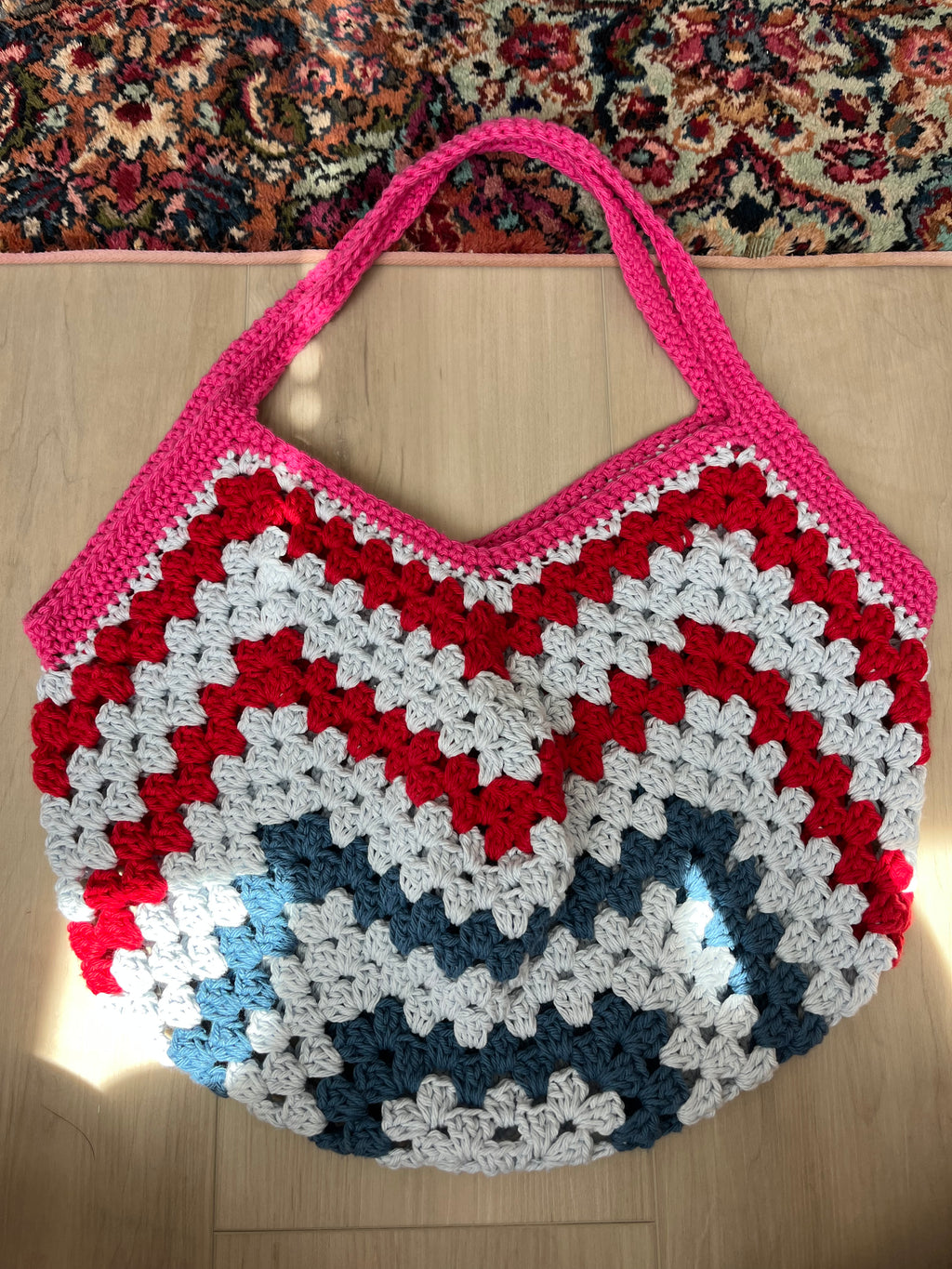 crochet granny stitch bag