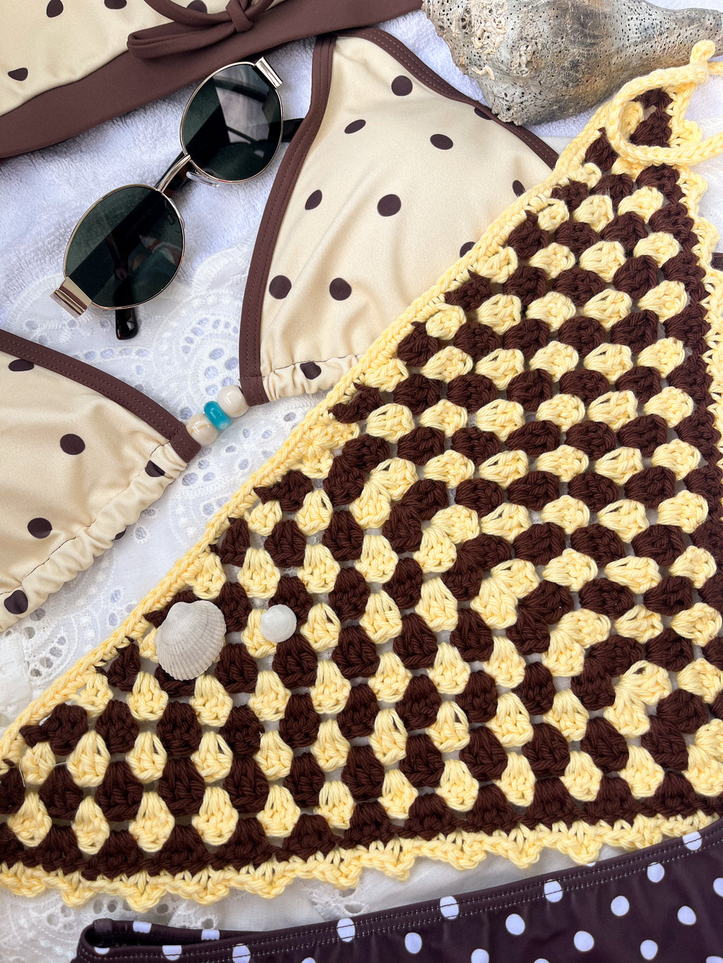 Handmade Granny Stitch Crochet Bandana | Custom & Made to Order