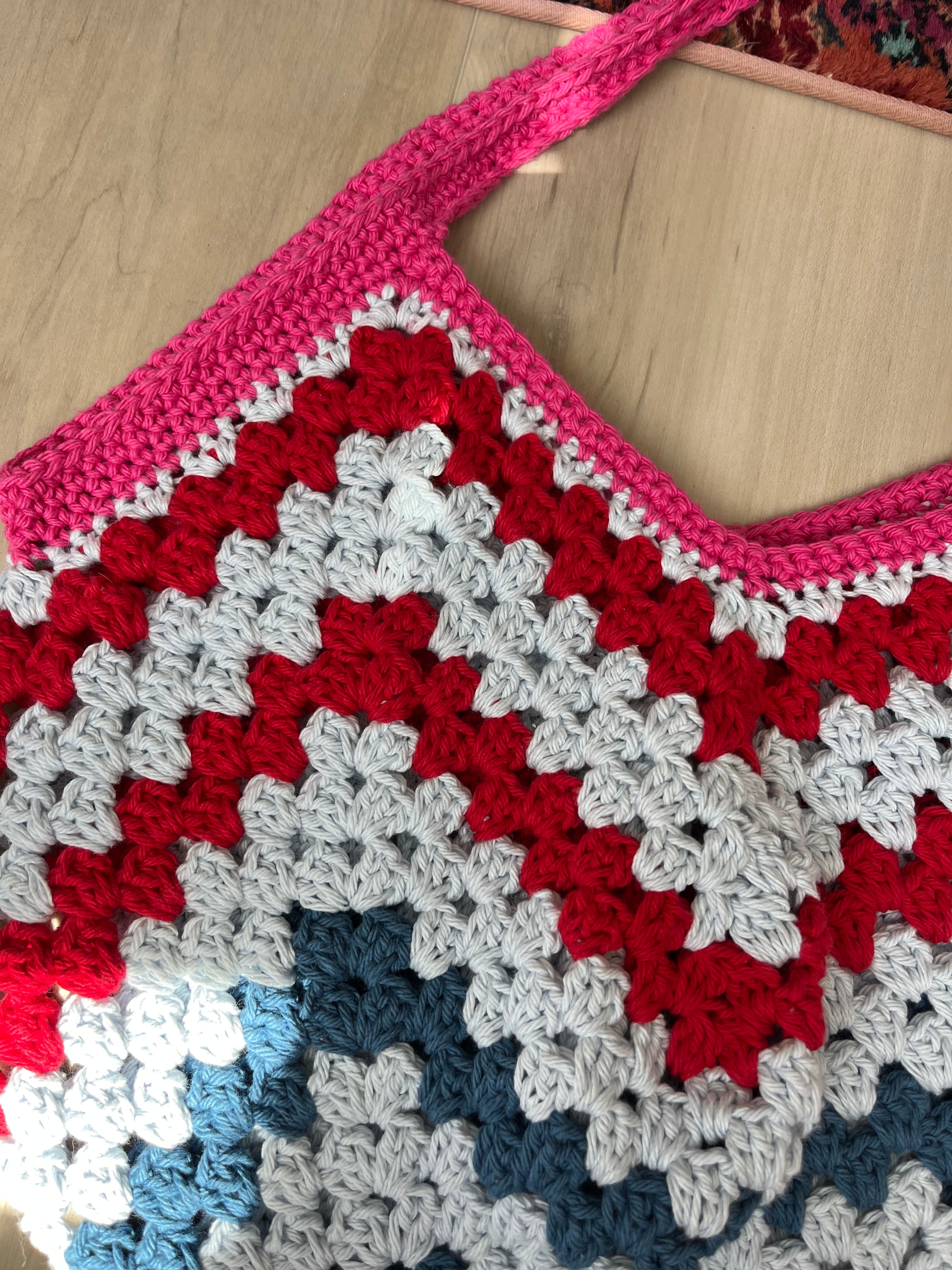 crochet granny stitch bag