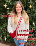 Crochet Crescent Crossbody Bag | Yarn Weight 5 🌙 | Advanced Beginner Crochet Pattern