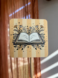 Book & Flowers Sticker | Yellow