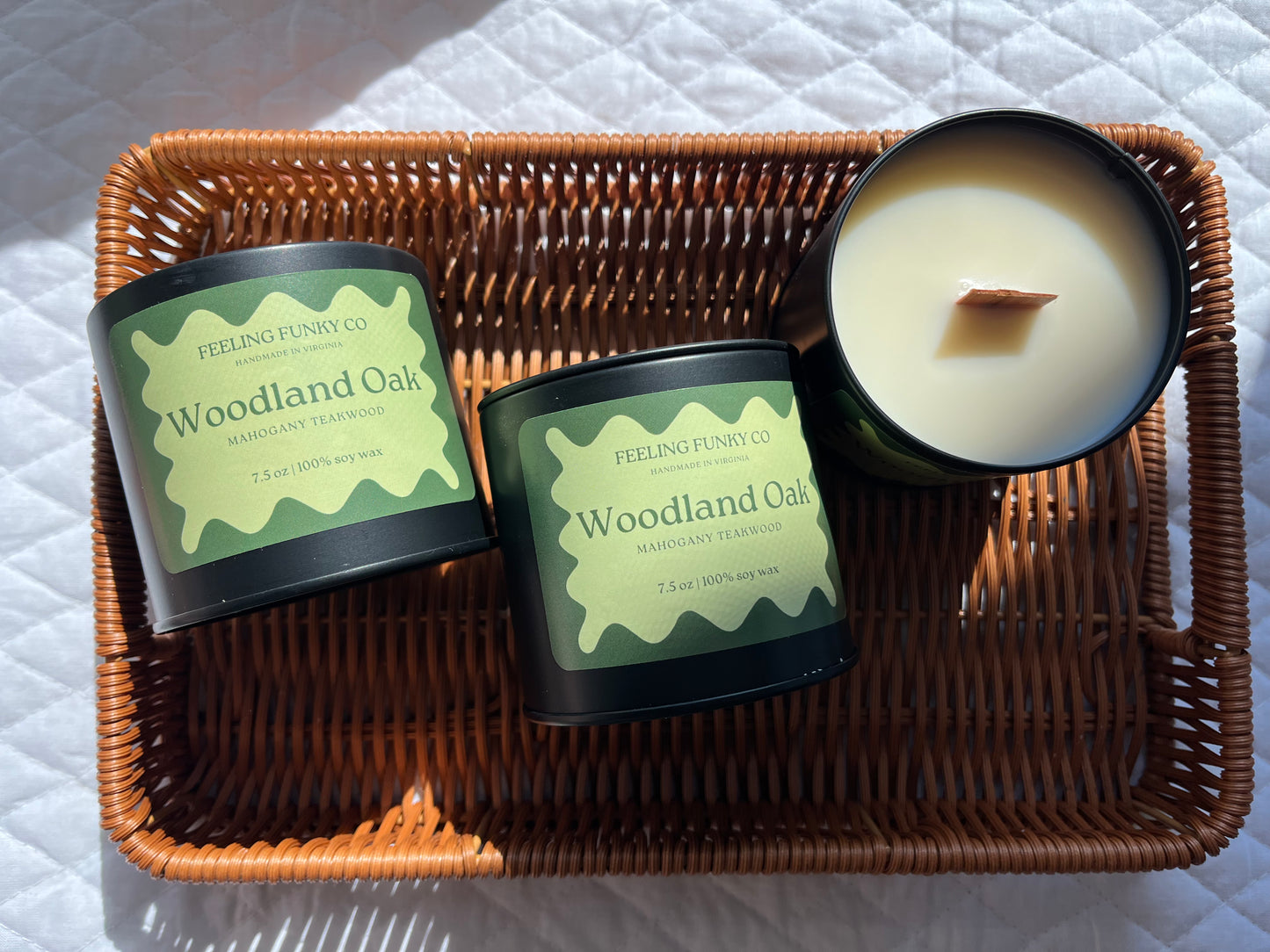 Woodland Oak Candle | 7.5 oz. | 100% Soy Wax Non-Toxic Candle