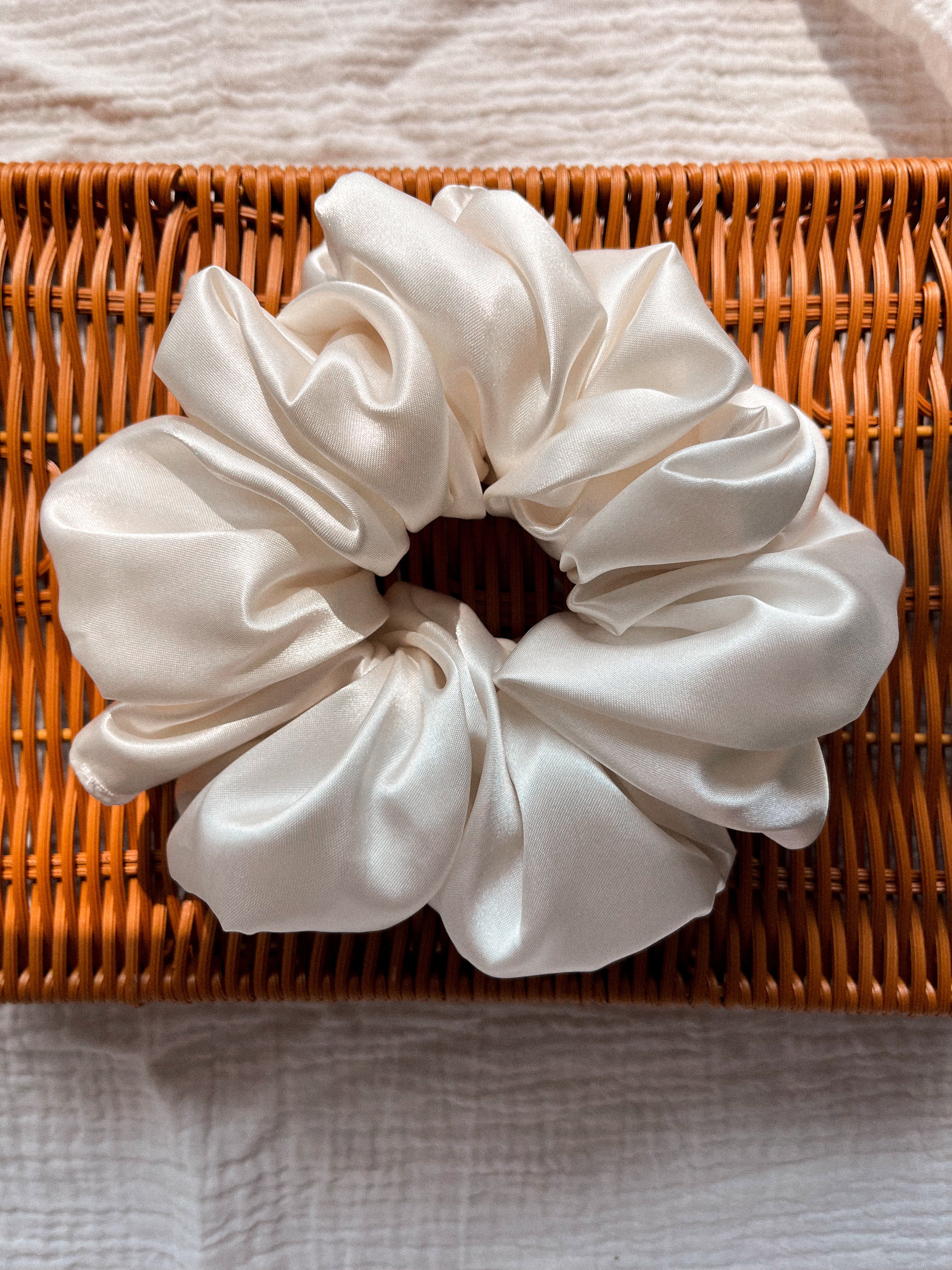 Hand Sewn Satin XL Scrunchie