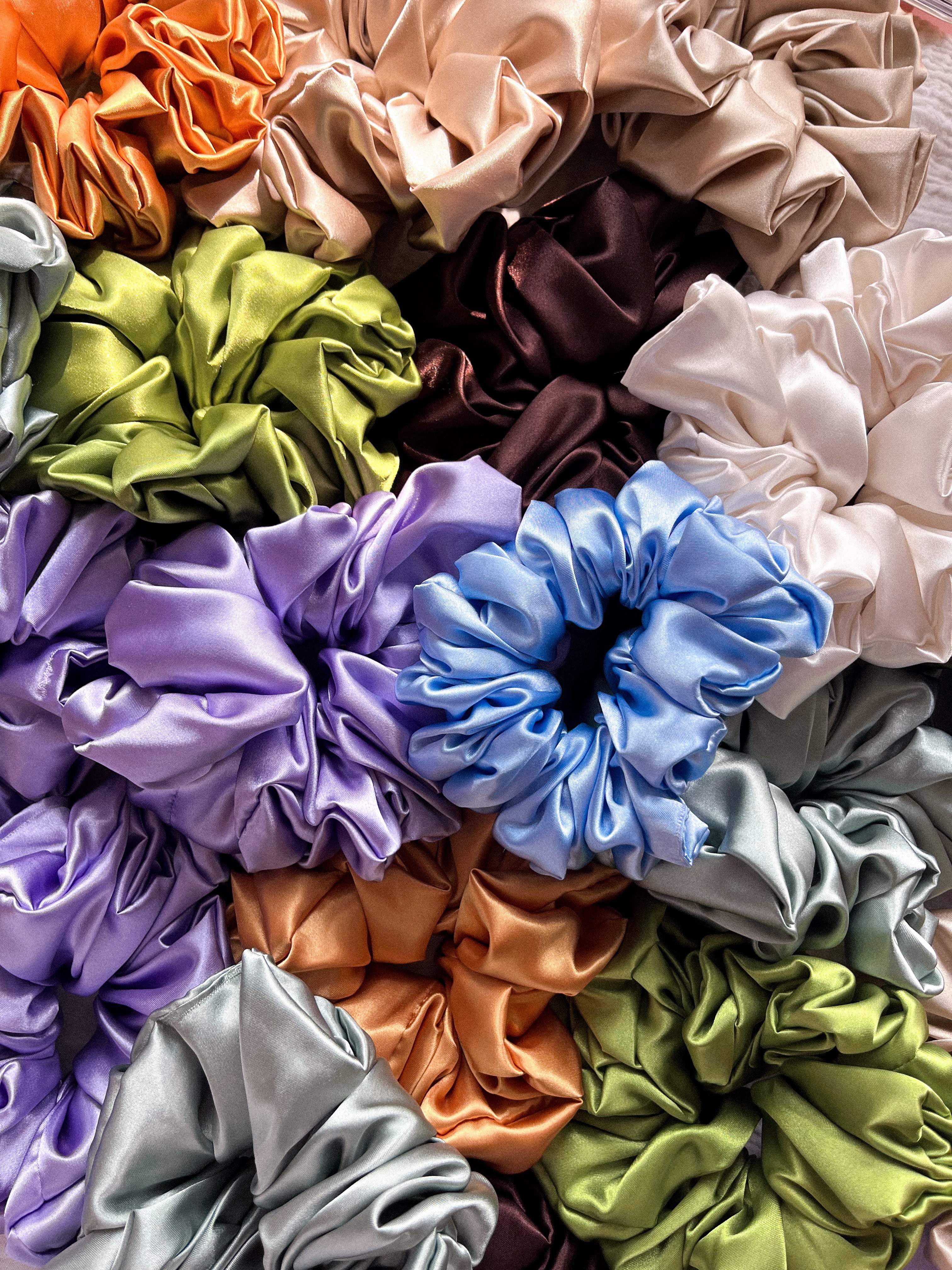 Hand Sewn Satin XL Scrunchie