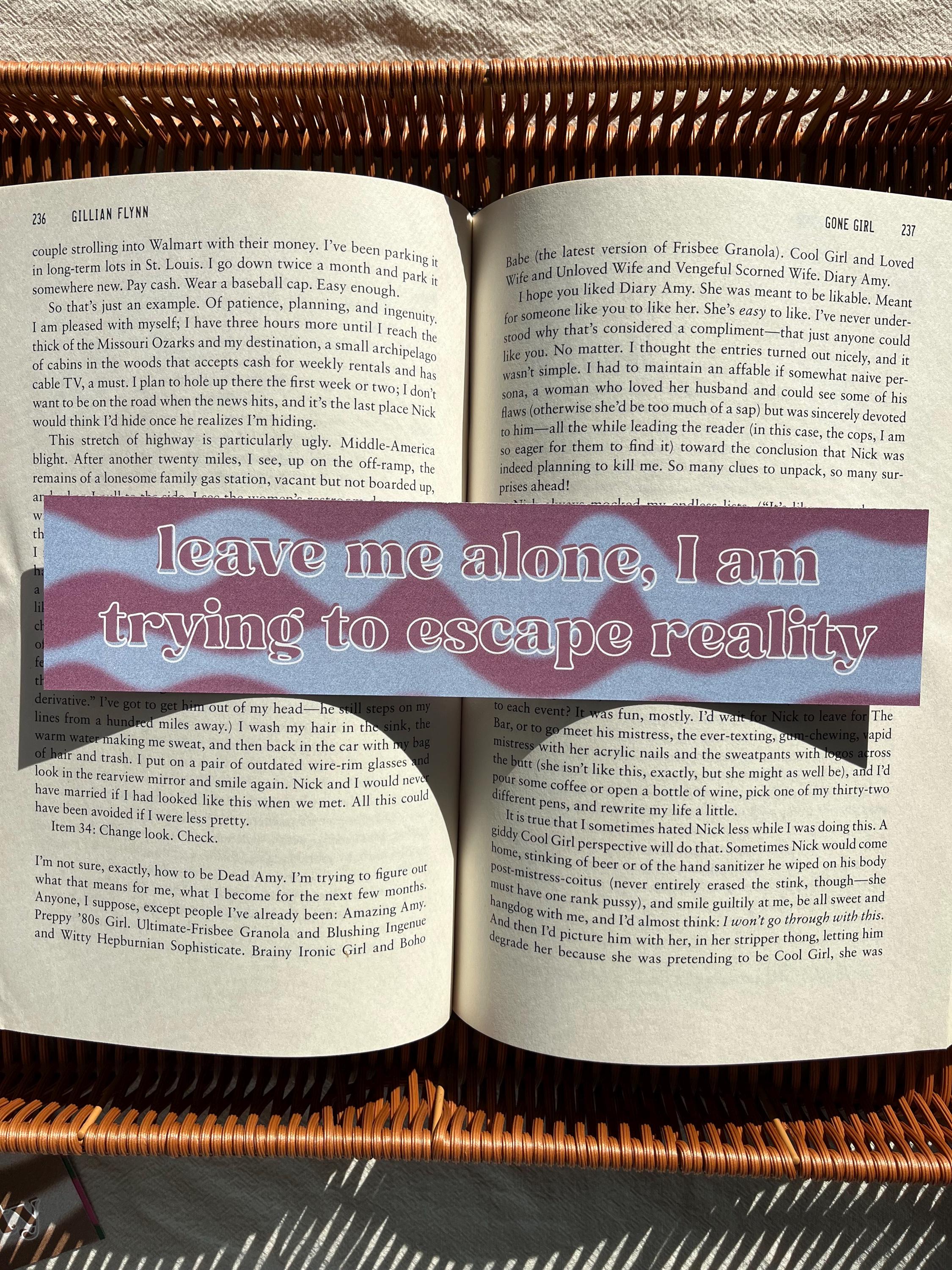Leave Me Alone Bookmark