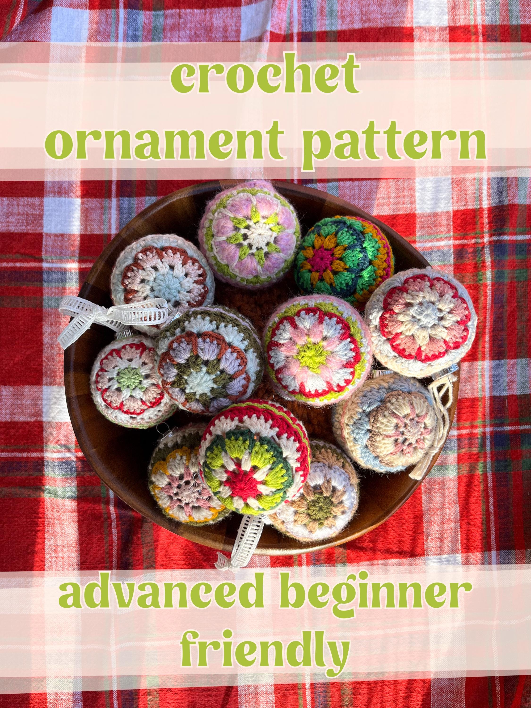 Crochet Ornament Pattern | Granny Pedal | Crochet Christmas Ornament Pattern