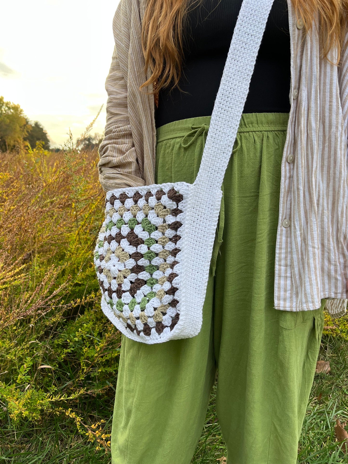Crochet Granny Square Crossbody Bag | Beginner Friendly | Crochet PDF Pattern